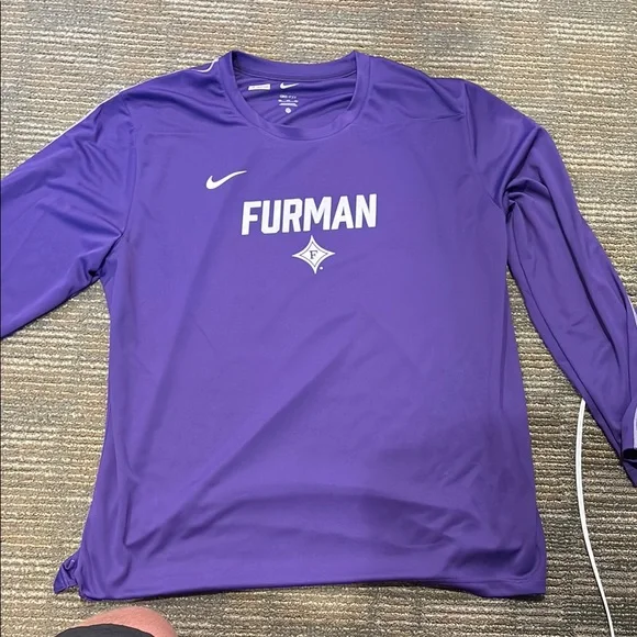 Nike Purple Furman Long Sleeve Top - Picture 1 of 3
